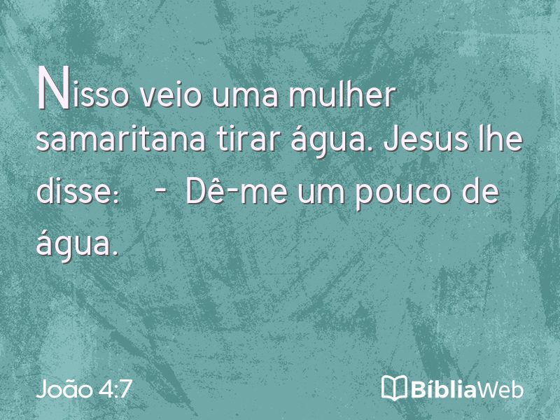 João 4:7 em imagem para compartilhar