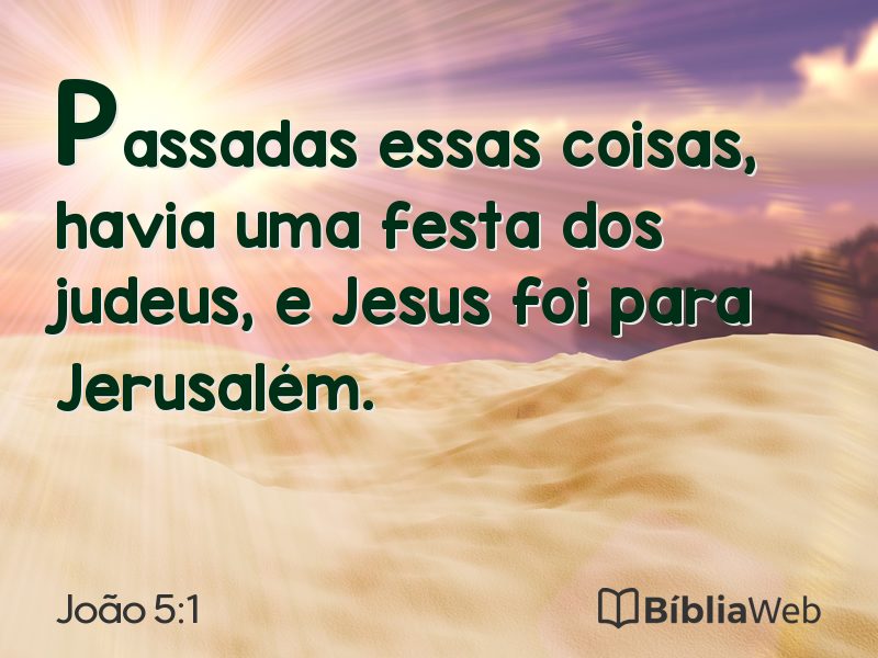 João 5:1 em imagem para compartilhar