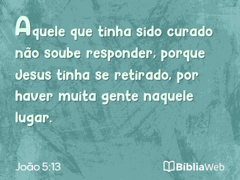 João 5:13 em imagem para compartilhar