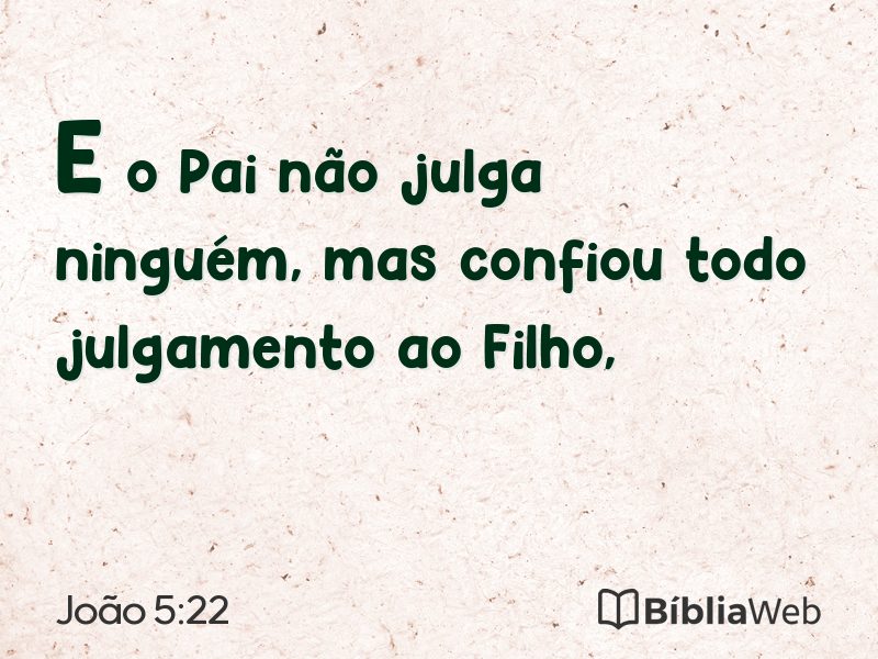João 5:22 em imagem para compartilhar