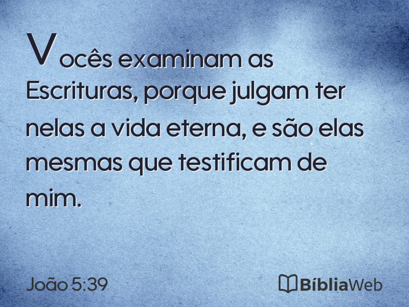 João 5:39 em imagem para compartilhar