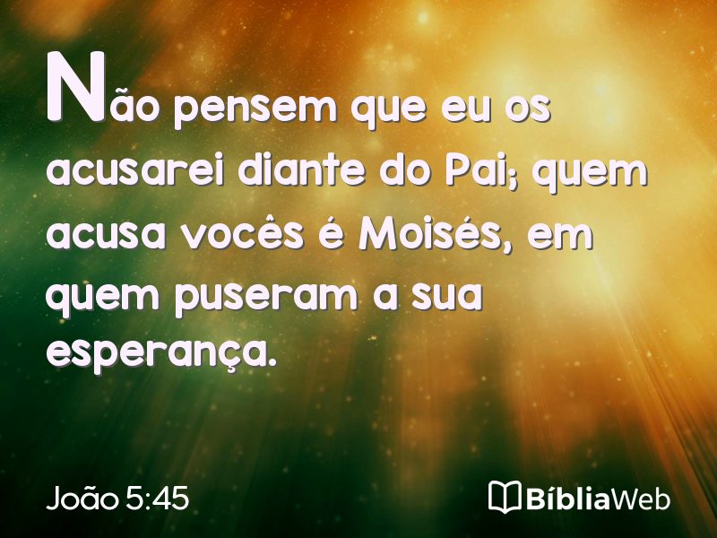 João 5:45 em imagem para compartilhar