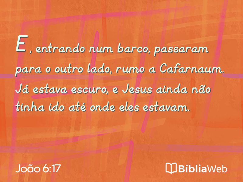João 6:17 em imagem para compartilhar