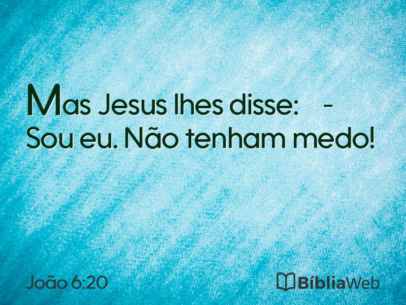 João 6:20 em imagem para compartilhar
