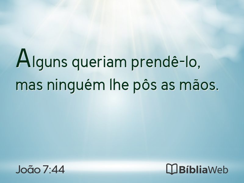 João 7:44 em imagem para compartilhar