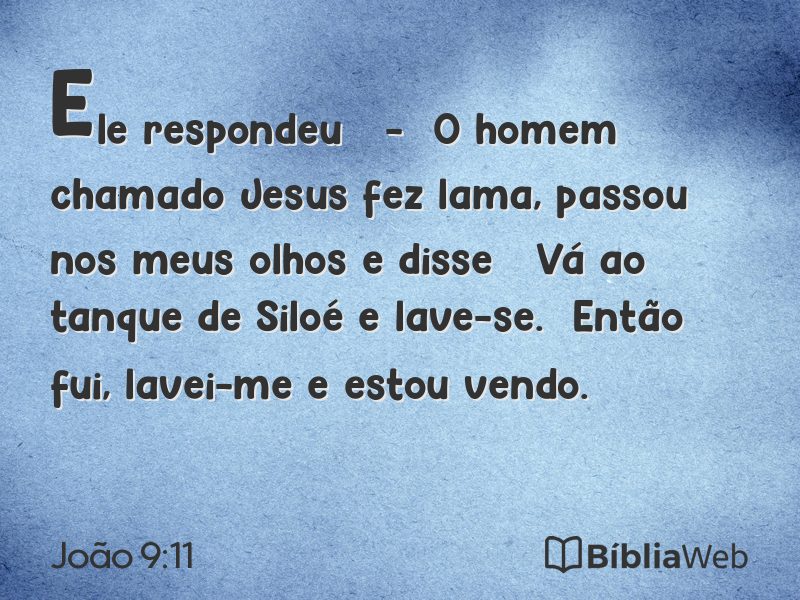 João 9:11 em imagem para compartilhar