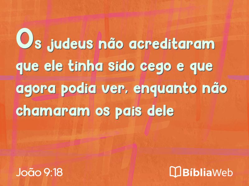 João 9:18 em imagem para compartilhar