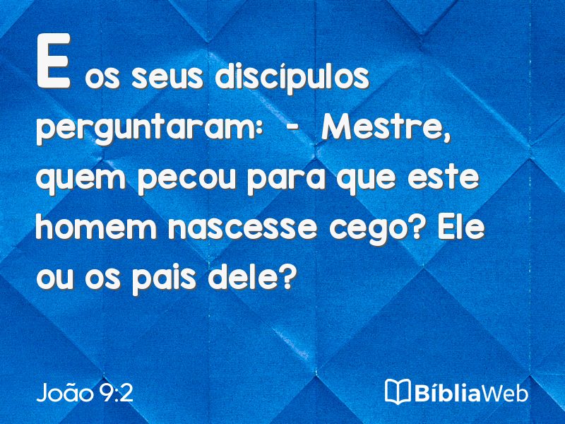 João 9:2 em imagem para compartilhar