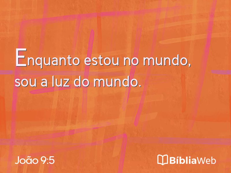 João 9:5 em imagem para compartilhar
