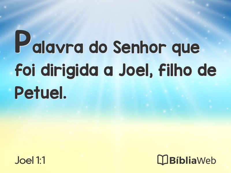 Joel 1:1 em imagem para compartilhar