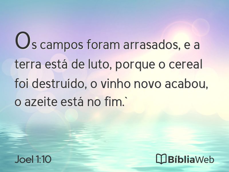 Joel 1:10 em imagem para compartilhar