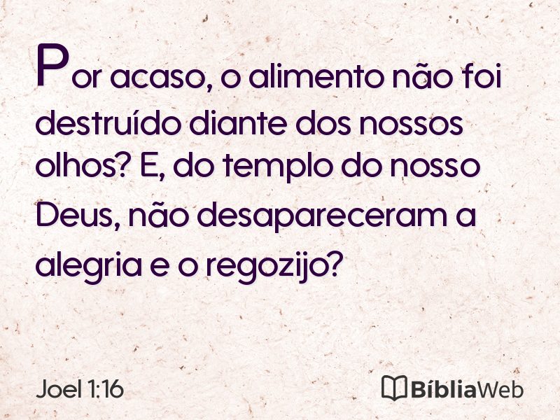 Joel 1:16 em imagem para compartilhar