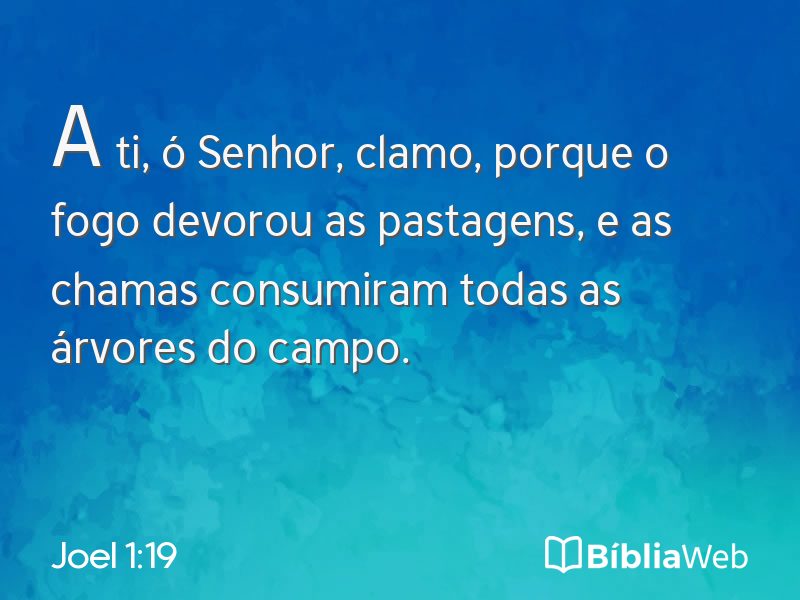 Joel 1:19 em imagem para compartilhar