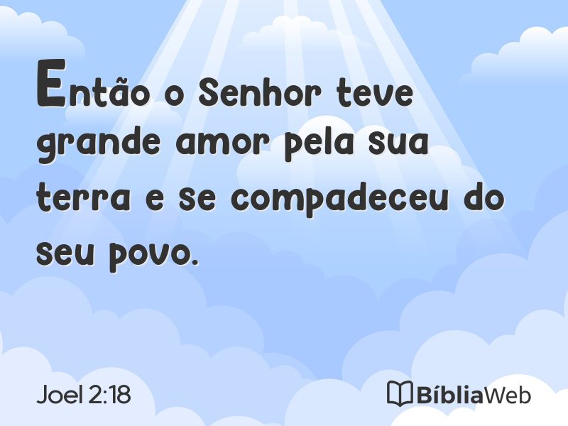Joel 2:18 em imagem para compartilhar