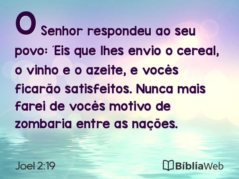 Joel 2:19 em imagem para compartilhar