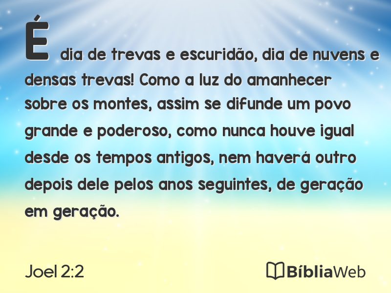 Joel 2:2 em imagem para compartilhar