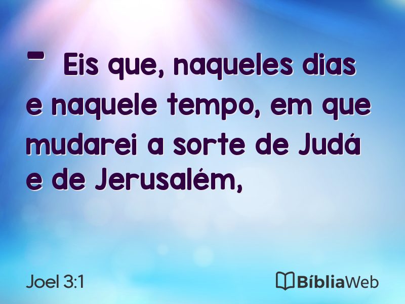 Joel 3:1 em imagem para compartilhar