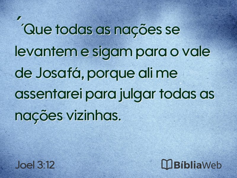 Joel 3:12 em imagem para compartilhar
