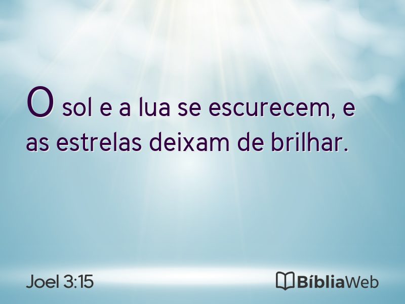 Joel 3:15 em imagem para compartilhar