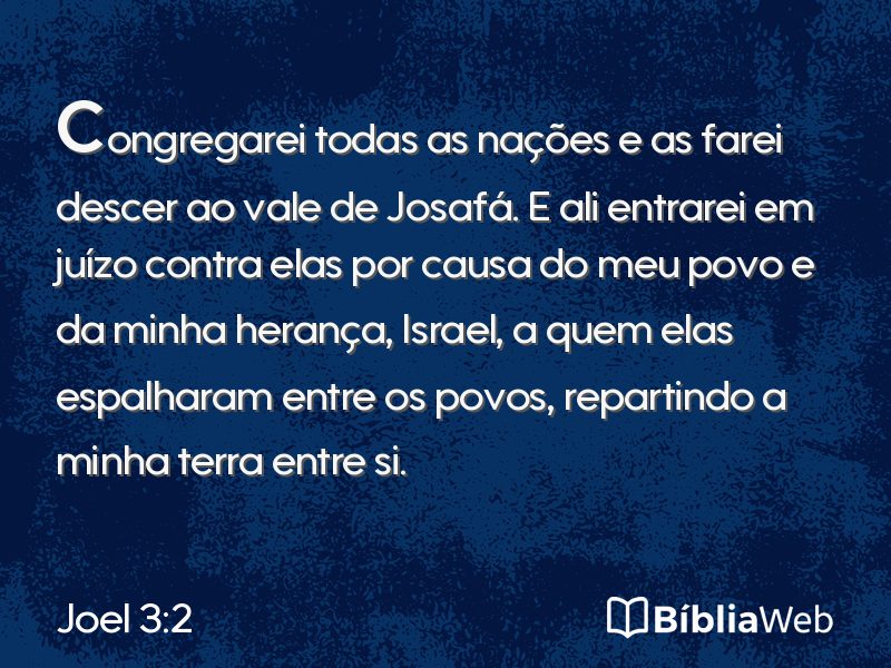Joel 3:2 em imagem para compartilhar