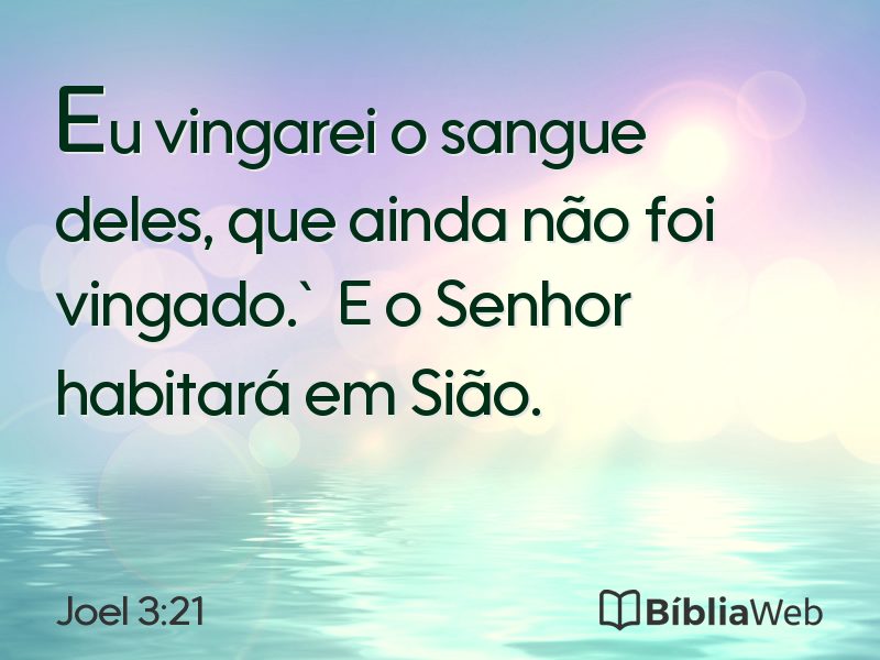 Joel 3:21 em imagem para compartilhar