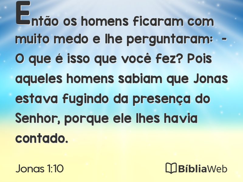 Jonas 1:10 em imagem para compartilhar