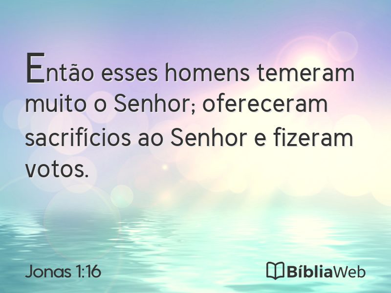 Jonas 1:16 em imagem para compartilhar