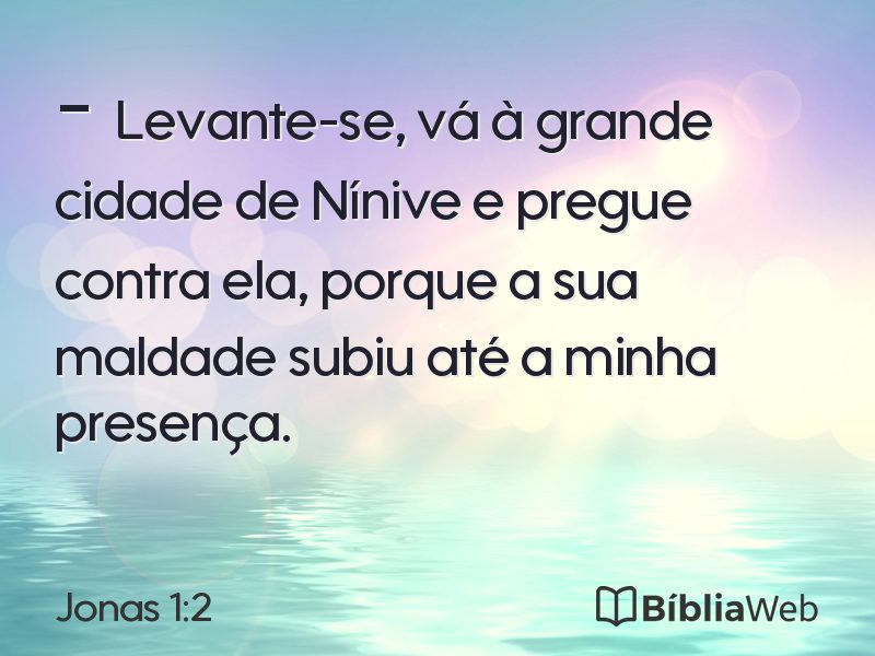 Jonas 1:2 em imagem para compartilhar