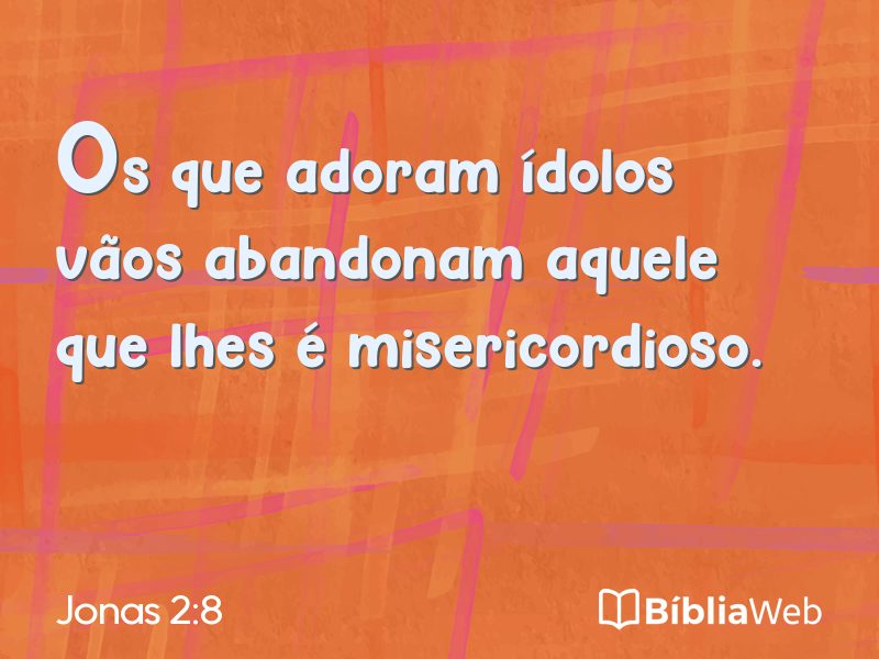 Jonas 2:8 em imagem para compartilhar