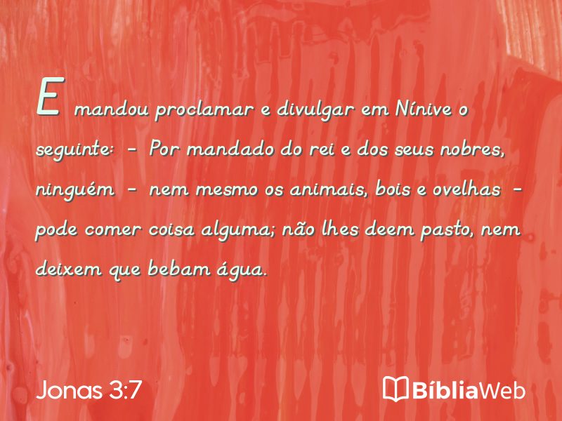 Jonas 3:7 em imagem para compartilhar