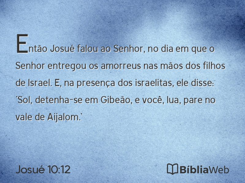 Josué 10:12 em imagem para compartilhar