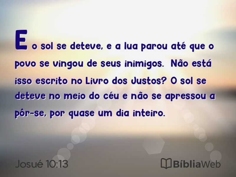 Josué 10:13 em imagem para compartilhar