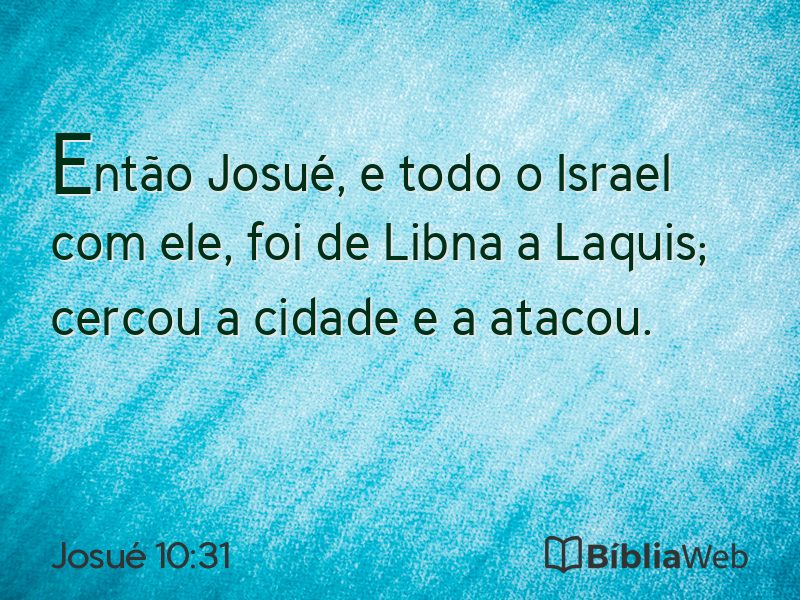 Josué 10:31 em imagem para compartilhar