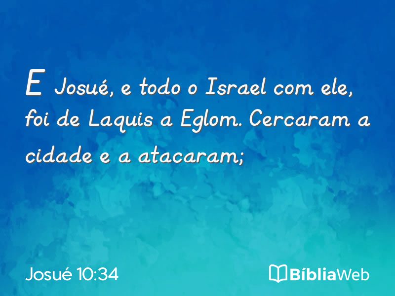 Josué 10:34 em imagem para compartilhar