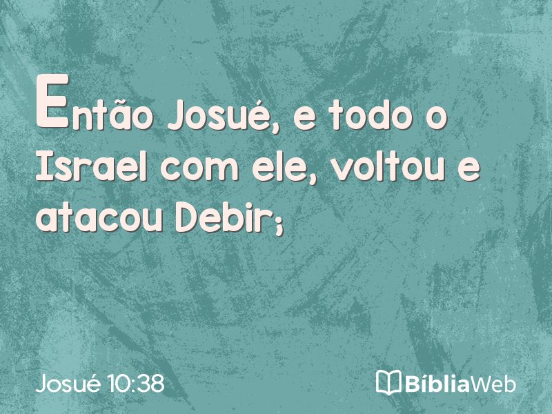 Josué 10:38 em imagem para compartilhar