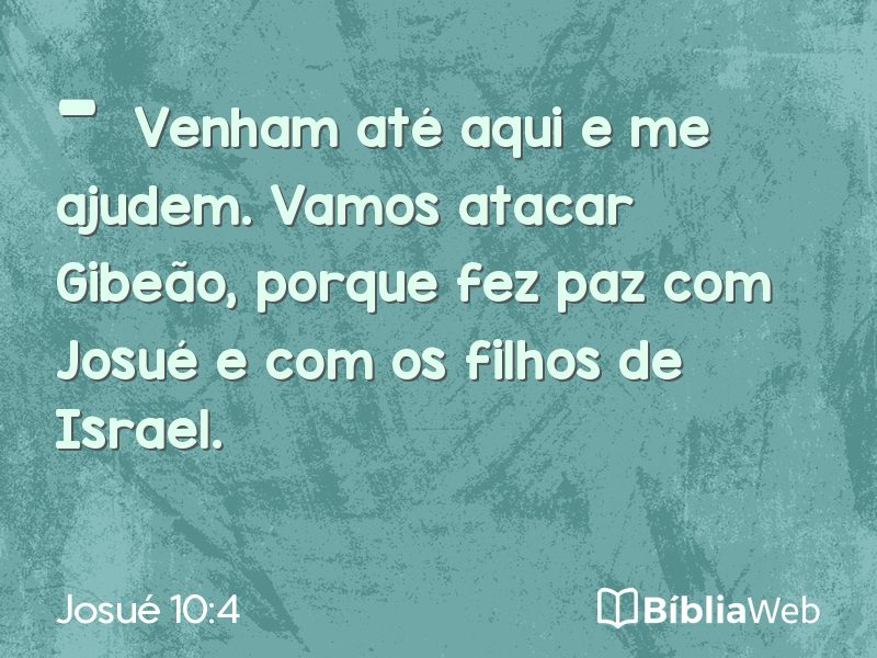 Josué 10:4 em imagem para compartilhar