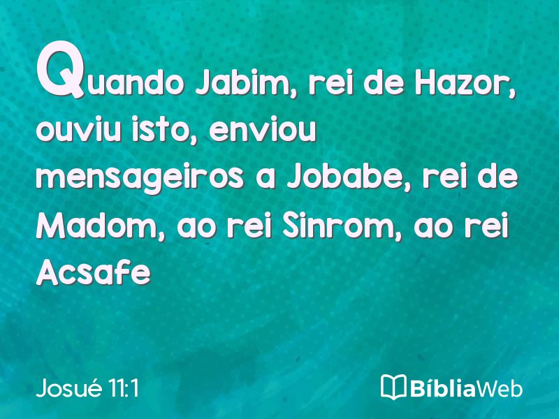Josué 11:1 em imagem para compartilhar