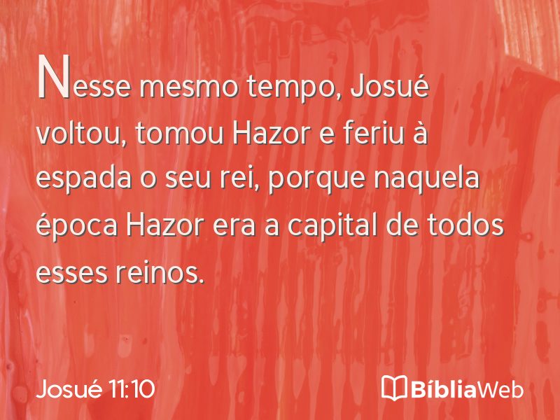 Josué 11:10 em imagem para compartilhar