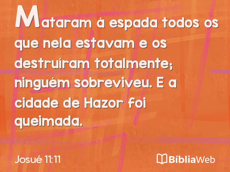 Josué 11:11 em imagem para compartilhar