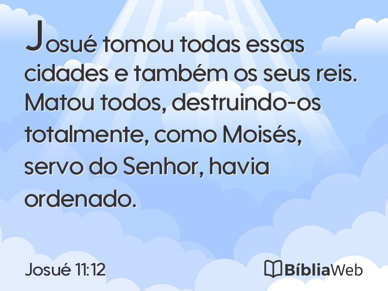 Josué 11:12 em imagem para compartilhar