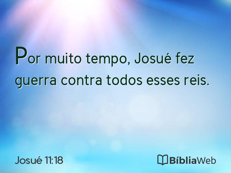 Josué 11:18 em imagem para compartilhar