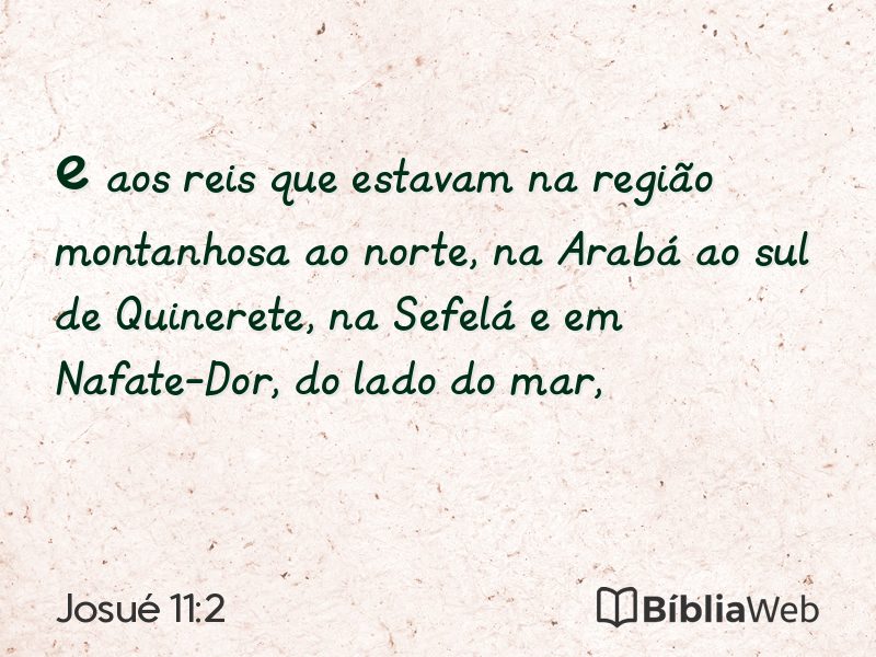 Josué 11:2 em imagem para compartilhar