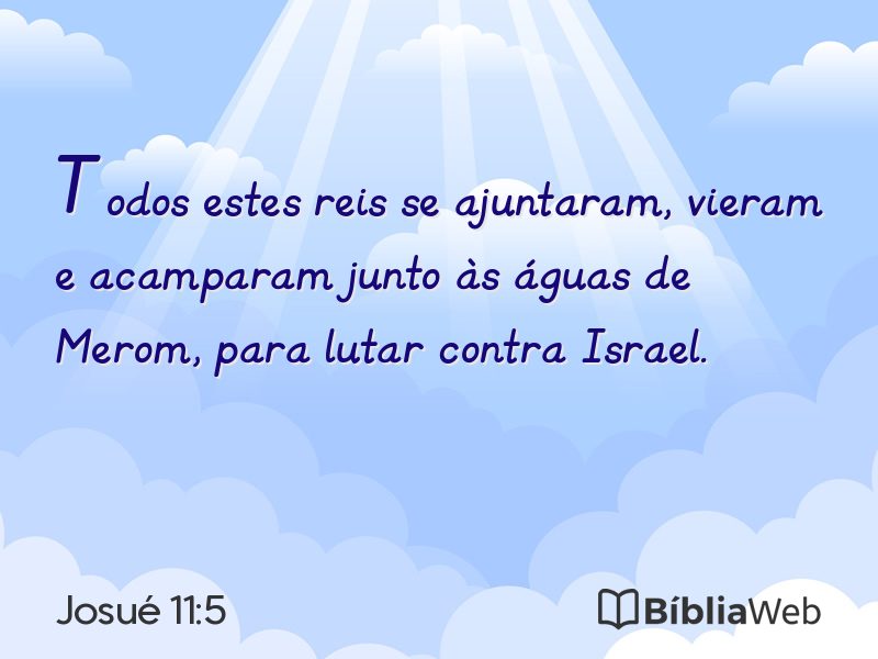 Josué 11:5 em imagem para compartilhar