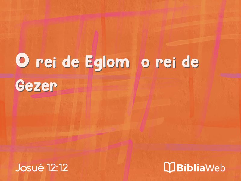 Josué 12:12 em imagem para compartilhar