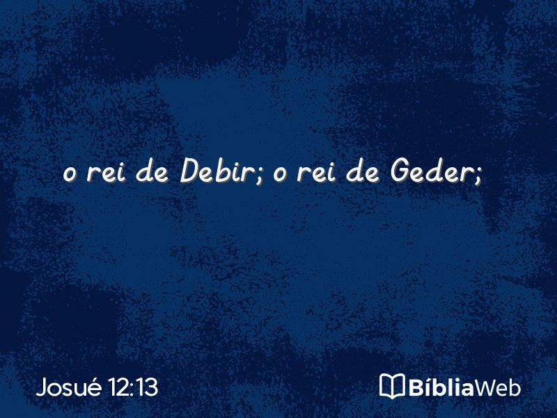 Josué 12:13 em imagem para compartilhar