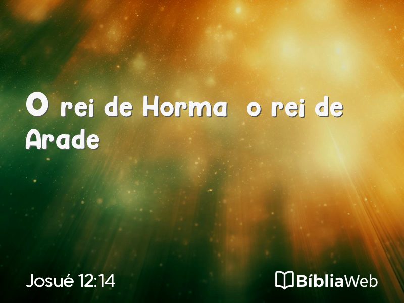 Josué 12:14 em imagem para compartilhar