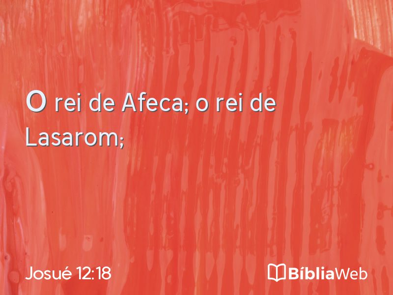 Josué 12:18 em imagem para compartilhar