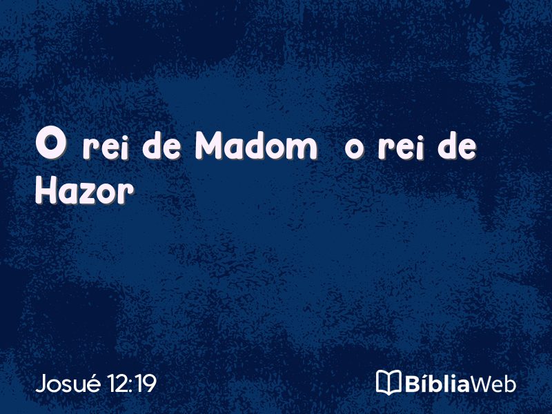 Josué 12:19 em imagem para compartilhar