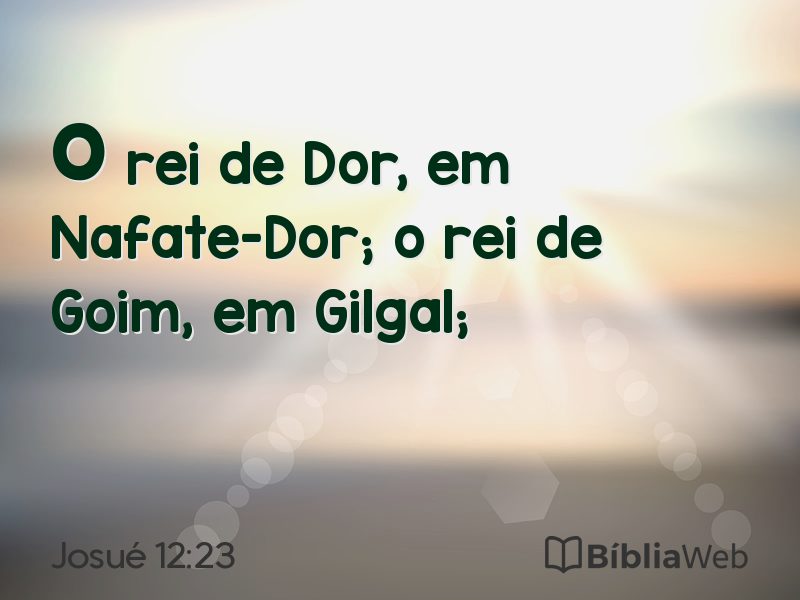 Josué 12:23 em imagem para compartilhar