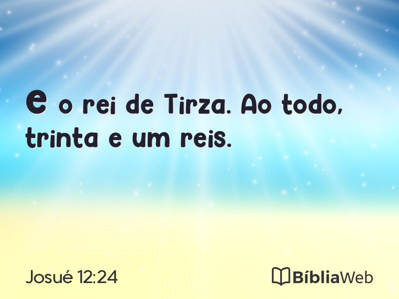 Josué 12:24 em imagem para compartilhar